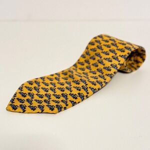 Ralph Lauren RRL 100% Silk Tie Car Print Hand Finished Novelty Necktie